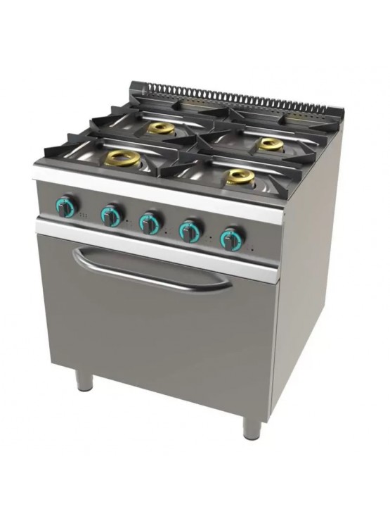 Fogão de 4 Queimadores e 1 Forno GN 2/1 - Gás - 900